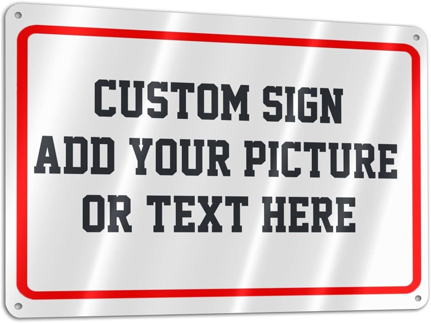 Aluminum Weatherproof And Rustproof Metal custom Signs, Entrance Signs, Garden Signs, Hazard Signs, Intersection Signs, Parking Signs, Decorative Signs๏ผ11.8x7.9inch๏ผ