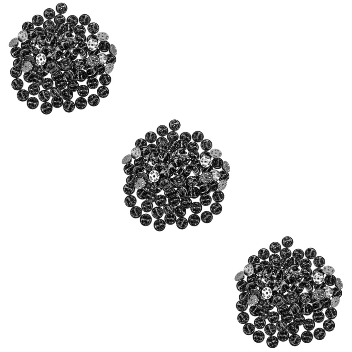 ARTIBETTER 3sets Locking Backs Butterfly Clutch Tie Tacks Locking Backs for DIY Jewelry Easy to Use No Tools Needed 100pcs*3