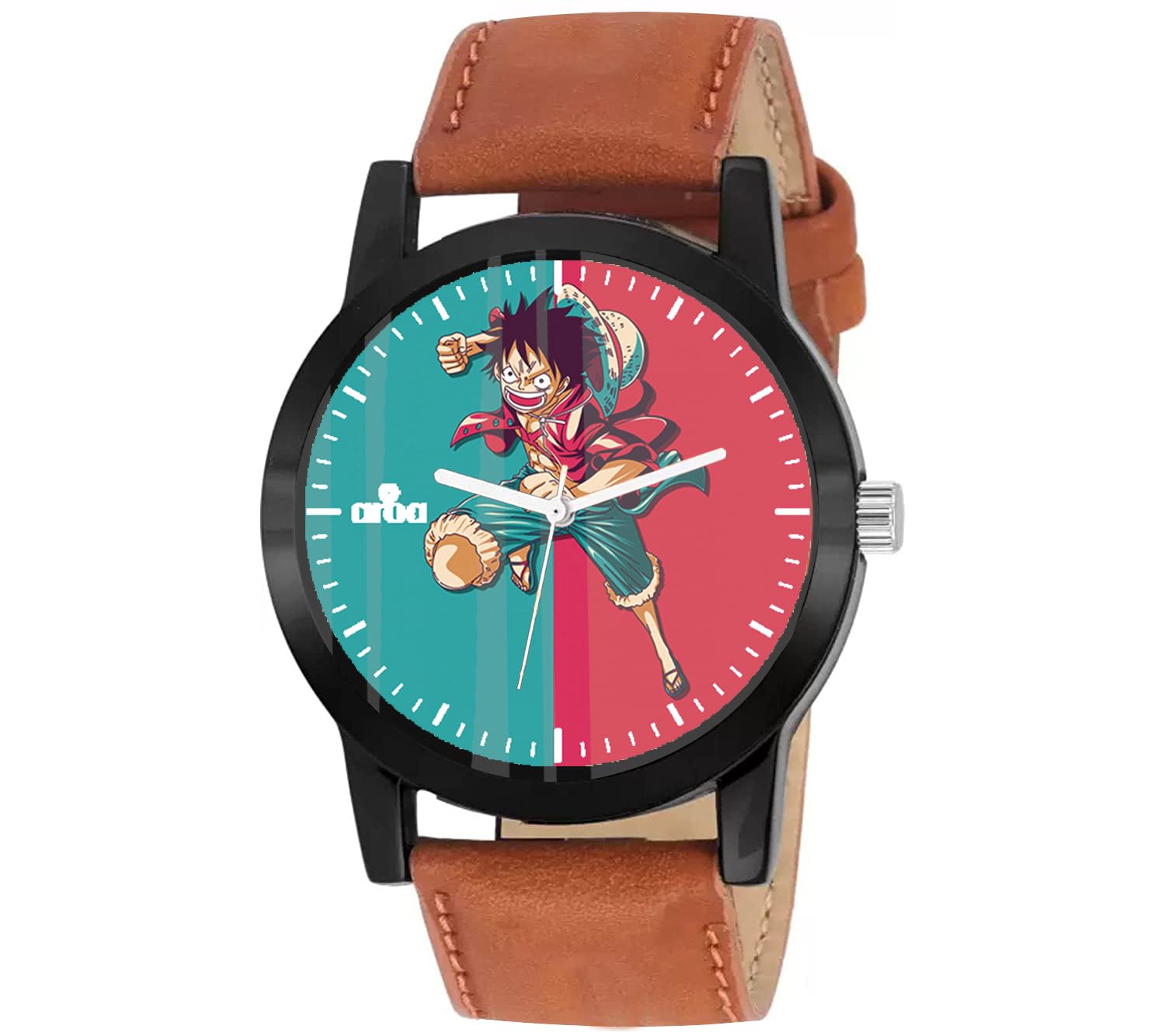 AROA Watch New Watch for Monkey D Luffy Punch Model : 1034 Black Metal Type Analog Black Strap Watch Green Dial for Men Stylish Watch for Boys (B0CJVG16T2) Amazon Price History, Amazon Price Tracker