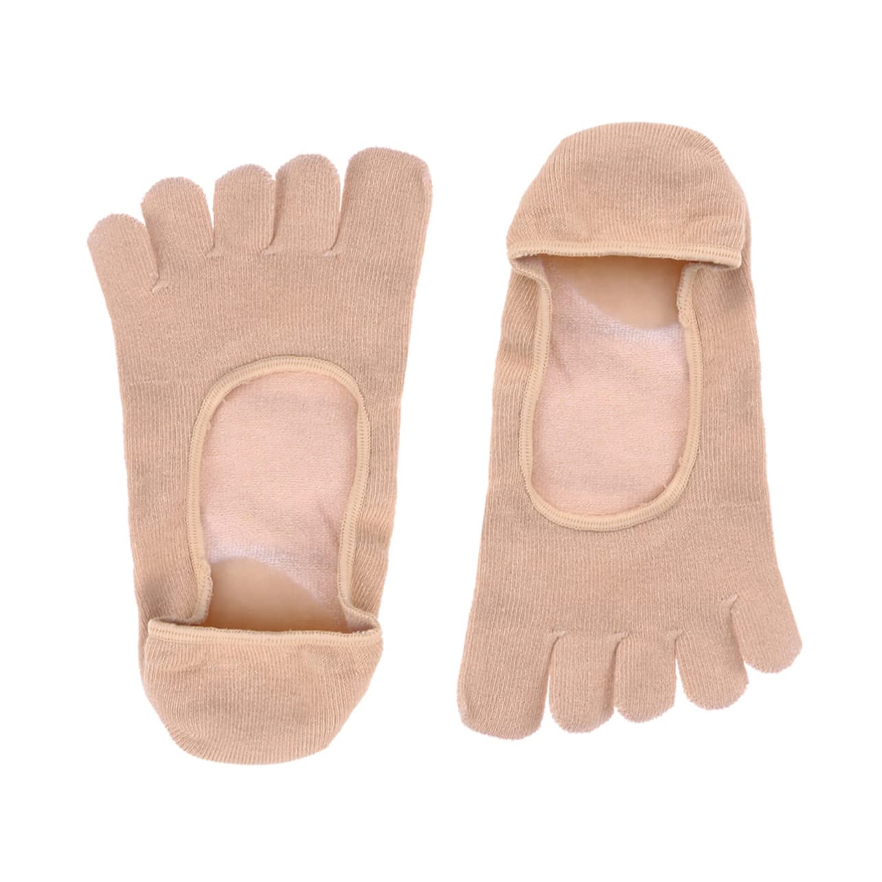 FOMIYES Moisturizing Socks Toe Covers for Women Cushioned Prevention Socks Silicone Foot Pad