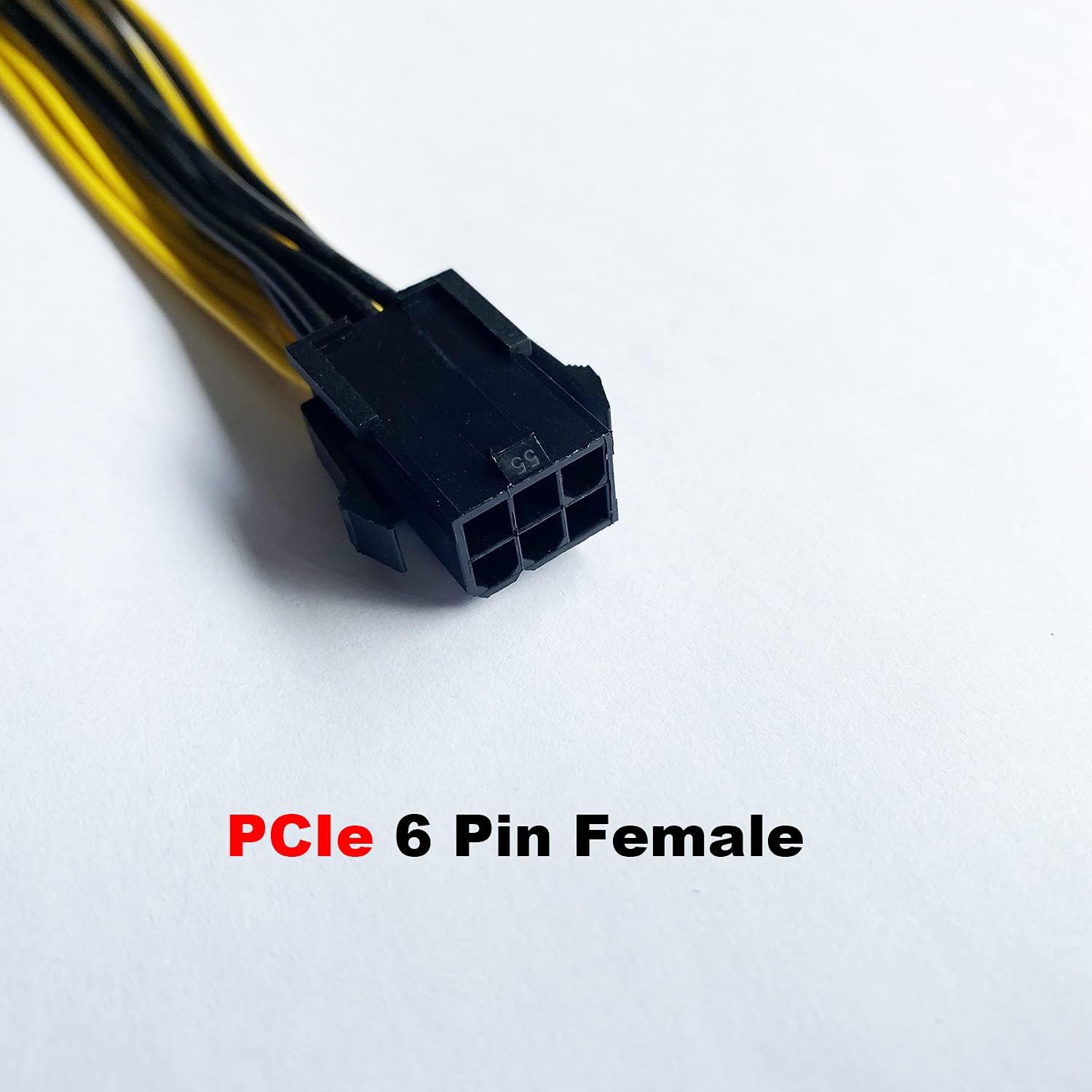 Special Amangny 6 Pin to 2 X 8 Pin (6+2) PCIe Adapter Power Cable PCI Express Y - Splitter Cable 9 Inches (6 Pack)