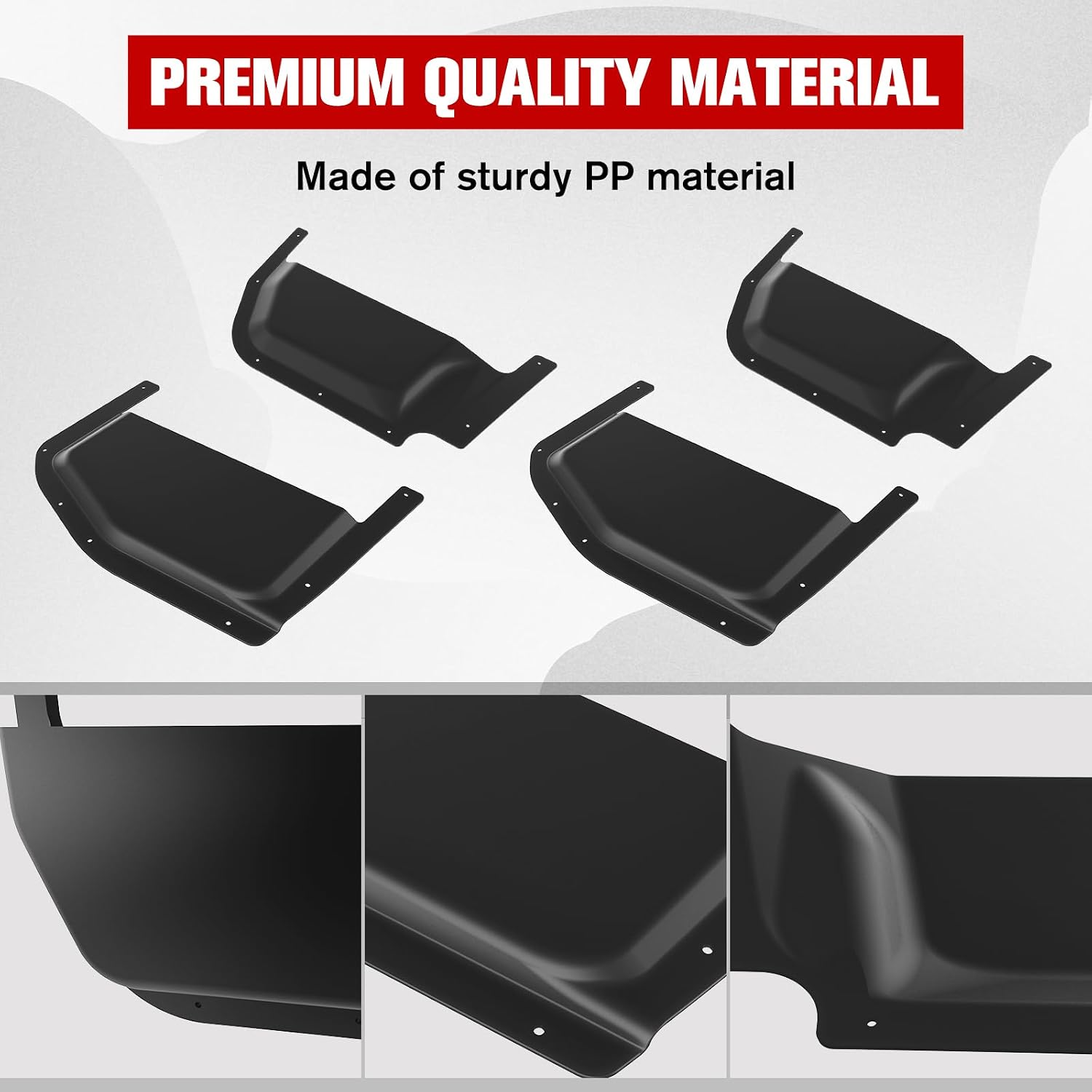 Front & Rear Door Pockets for Yamaha Wolverine RMAX 4 1000 2021 2022 2023 2024, Interior Seat Door Side Pocket Box Storage for Yamaha RMAX 4 1000 Accessories (4PCS)