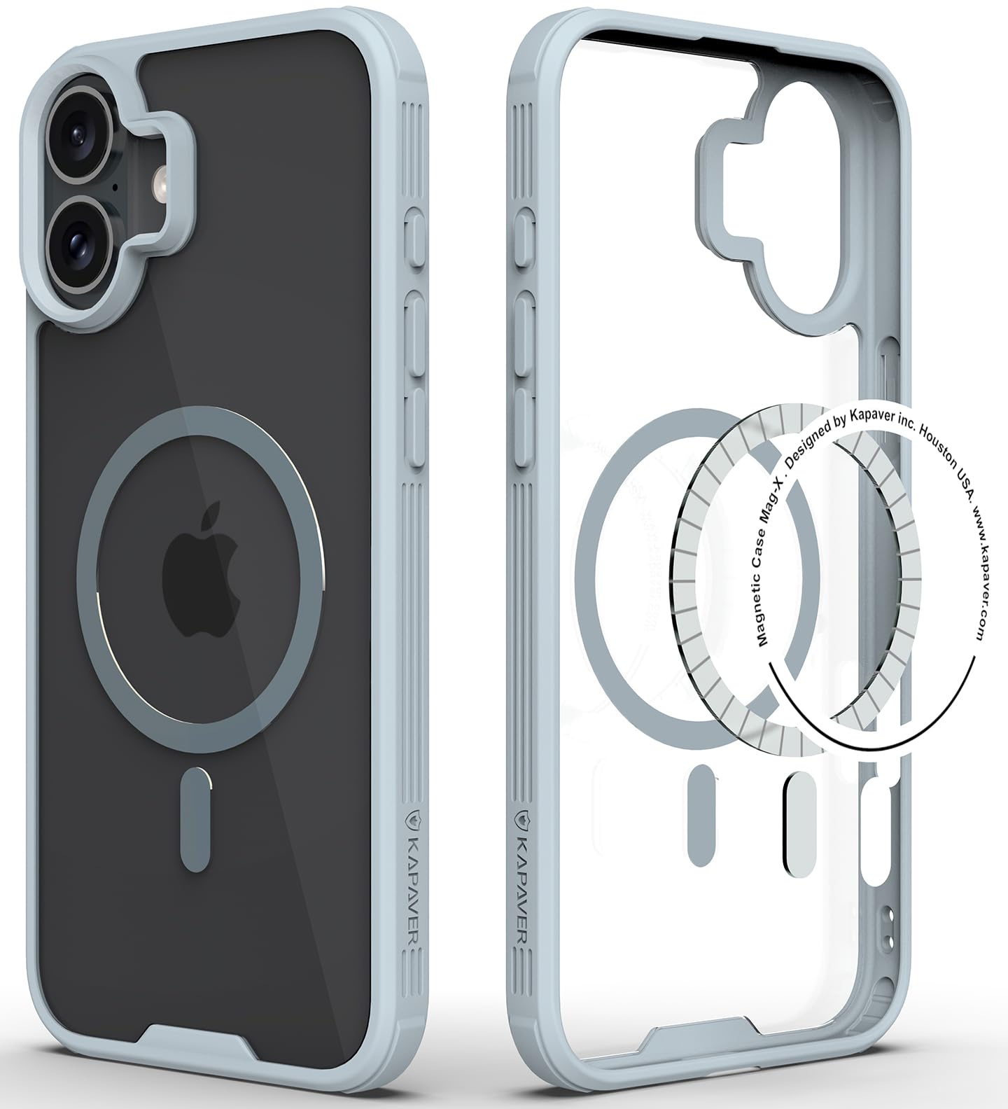 KAPAVER Mag-X Back Cover Case Compatible with iPhone 16 Plus (TPU+PC) (Gray) (B0DFBNQWWF) Amazon Price History, Amazon Price Tracker