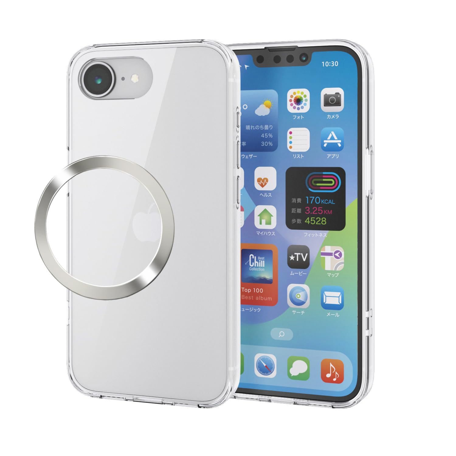 Amazon.co.jp: エレコム iPhone 16e ケース クリア 透明 耐衝撃 衝撃