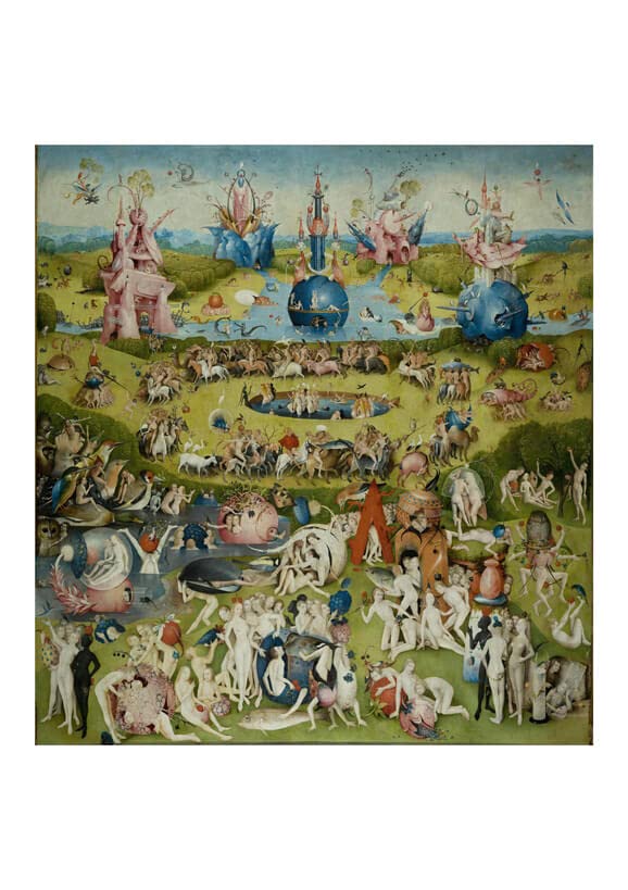 Impression d'art Hieronymus Bosch Jardin des délices terrestres format XXL