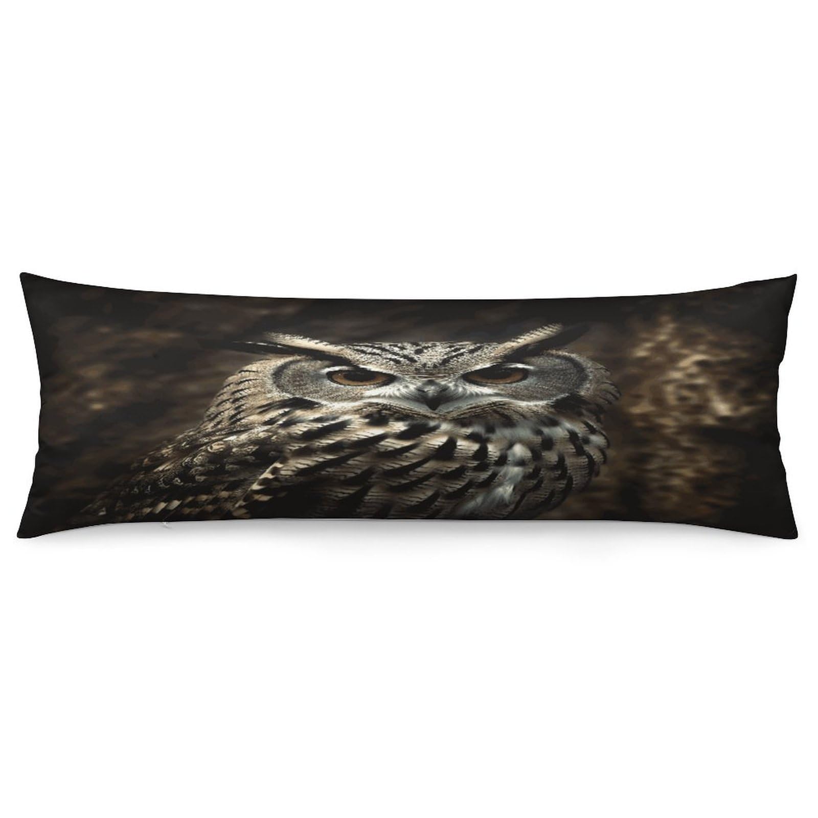 an Owl Body Pillow Cover Soft Full Long Pillow Cover Decorative Large Pillow Case Cozy Body Pillow Pillowcase Pillow Shams for Bed Sofa Couch Room Decor 18.9 X 53 Inch