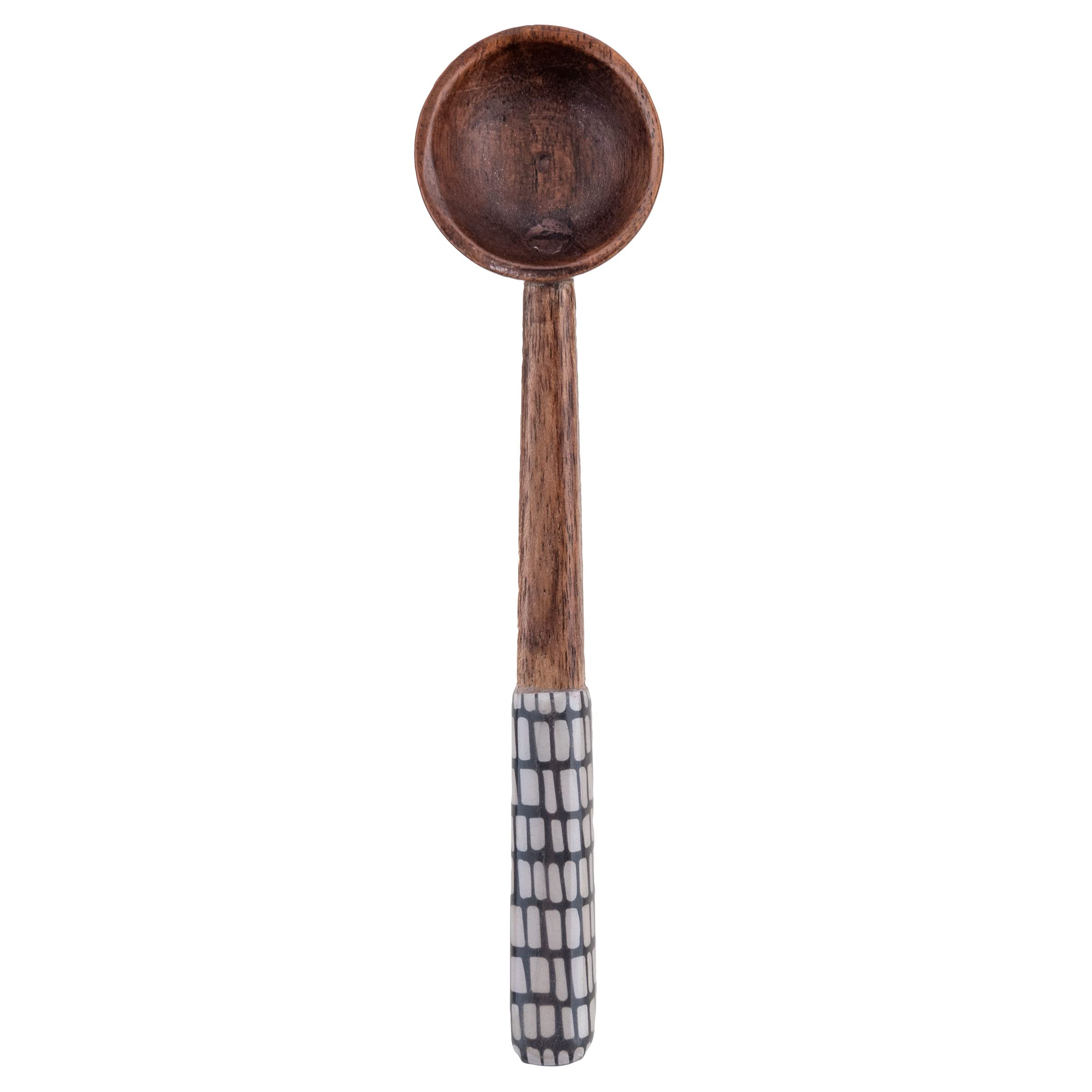 Karma Gifts Cucharas para degustación de esmalte, talla única, color blanco y negro