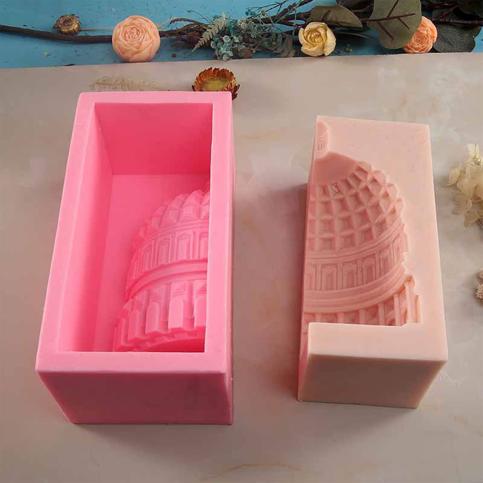 Stampo in resina per colata di gesso, per realizzare cioccolatini, architettura romana, sapone, casa, grande amante del mestiere fatto a mano