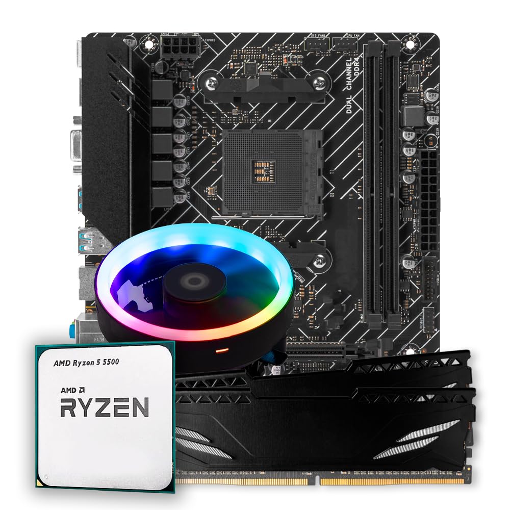 CPU ryzen5 5500 a520m-hdv ddr4 16gb ASRock > A520M-HDV