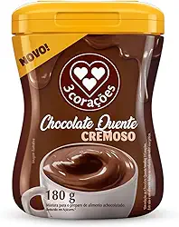 3 Corações Chocolate Quente Cremoso, 180g