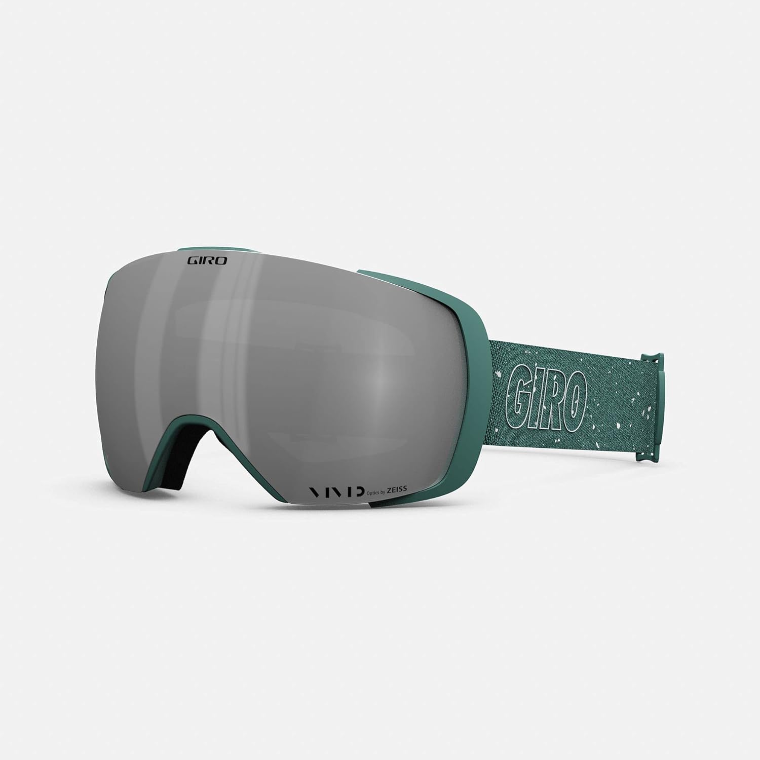 Giro Contact Ski Goggles - Snowboard Goggles for Men & Women - Grey Green Mica Strap with Vivid Onyx/Vivid Infrared Lenses