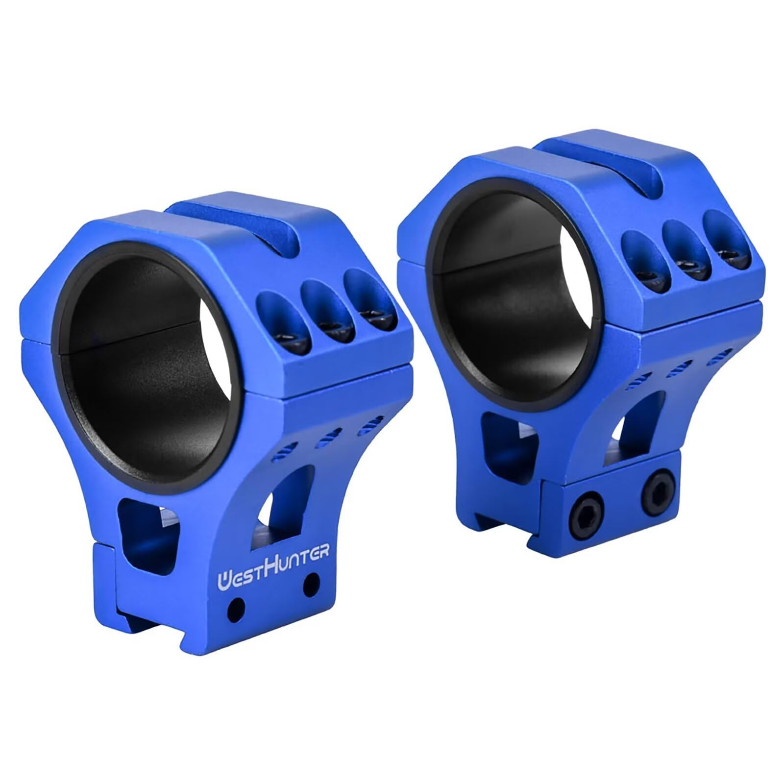 Anillas para Mira Telescópica WestHunter Optics, para Instalar Miras de 34mm & 30mm & 25.4mm en Rieles de Cola de Milano de 11 mm | Únicamente para Actividades Deportivas, Blue
