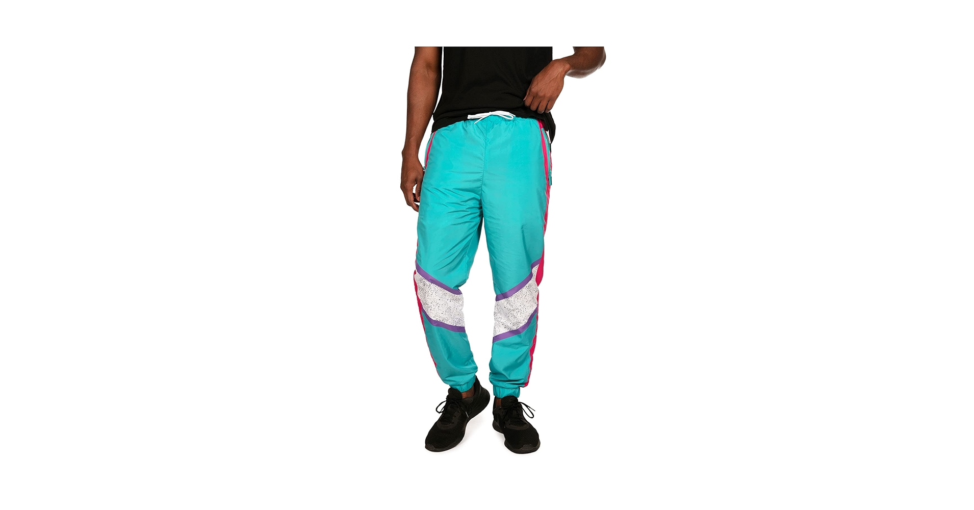 Tipsy Elves Men's Downhill Dixie Windbreaker Pants Size