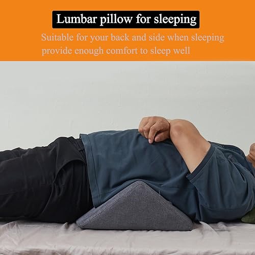 Miniatura 5 de SAMTY Cuñas de cama y posicionadores corporales para personas mayorespersonas mayores (3 en 1) Almohada triangular de cuña para aliviar el dolor de