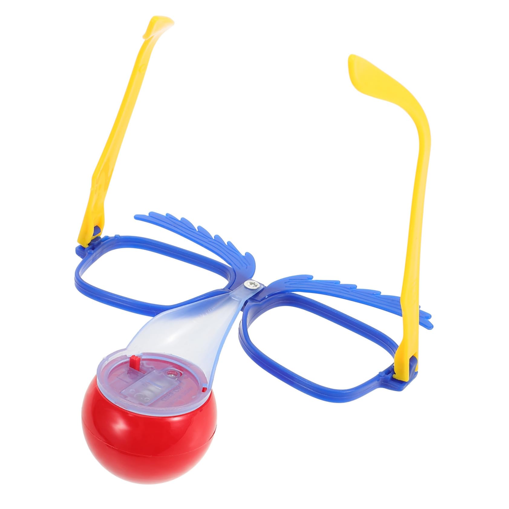 Ipetboom Clown Eyeglasses for Performance Cosplay Fun Party Decoration Glasses for Halloween Festival Celebrations Novelty Clown Costume Accessories