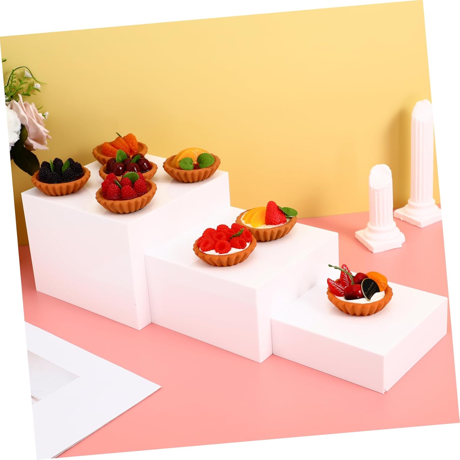 Cabilock 1set Buffet Risers for Dessert Display Sturdy Stands for and Cookies Elegant Food Risers for Catering Events Versatile Buffet Supplies