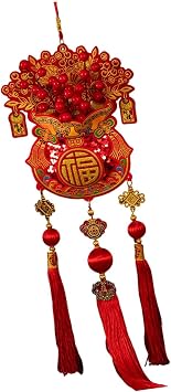 2026 Chinese New Year Hanging Decoration Hanging Ornament Red Decorative for Lantern Festival Window Indoor Outdoor