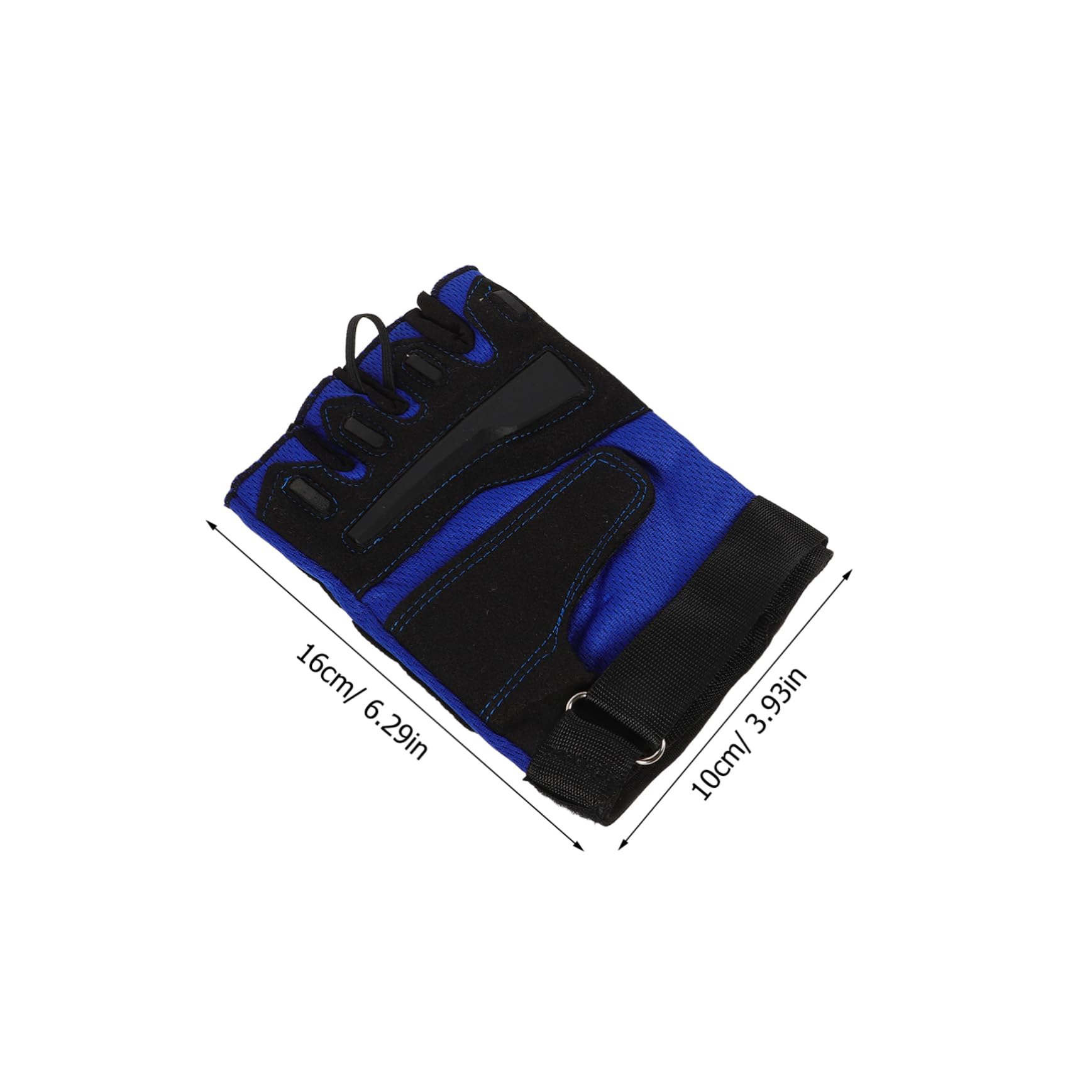 Garneck Men's Half-Finger Gloves for Cycling Outdoor Sports Anti-Slip Gloves Breathable Fabric Snug Fit Adjustable Closure 1 Pair