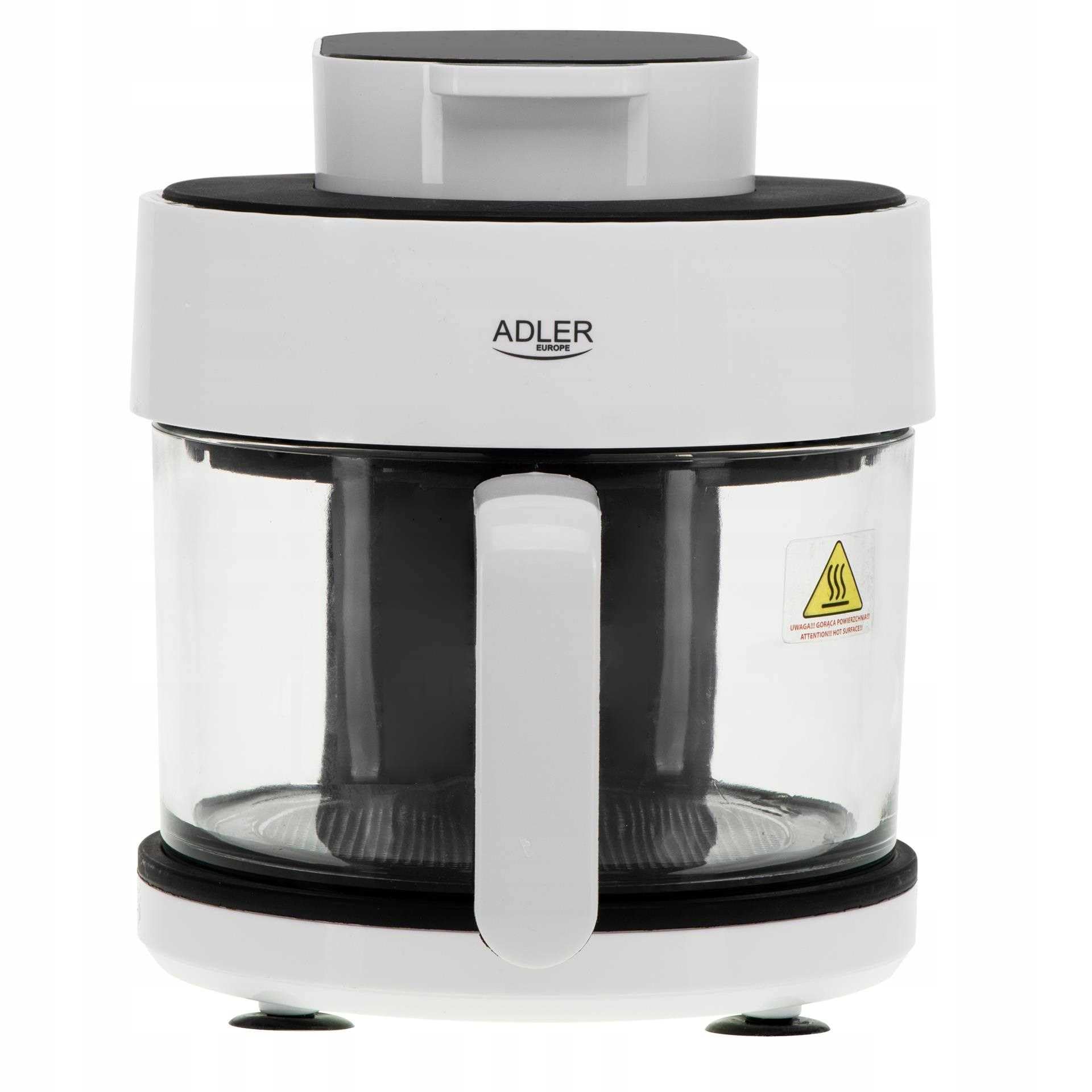 ADLER Air Fryer - Horno con cuenco de cristal 3L