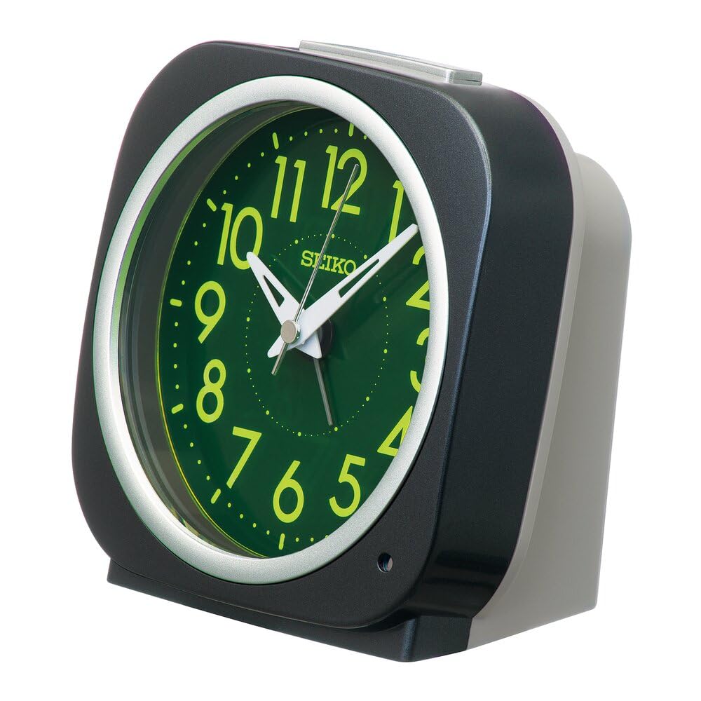 Amazon.com: Seiko Clock KR519K Alarm Clock, Automatic On, Analog