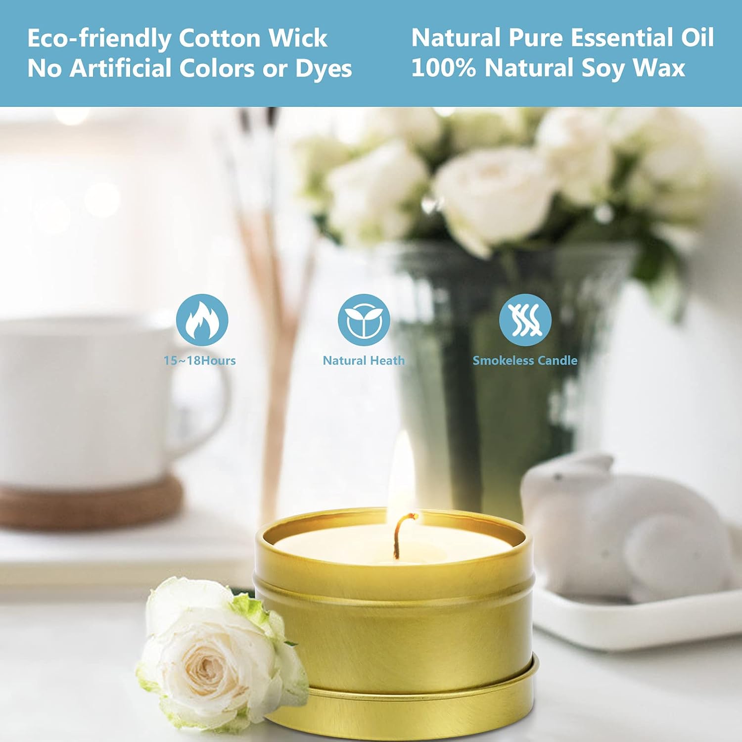 Candle Making Kit, Scented Candles Supplies DIY Gift for Kids, Adults, Beginners, DIY Craft Gift Kits Include Candle Melting Pot, Soy Wax, Centering Devices, Tins, Wicks, Stir Rod & More