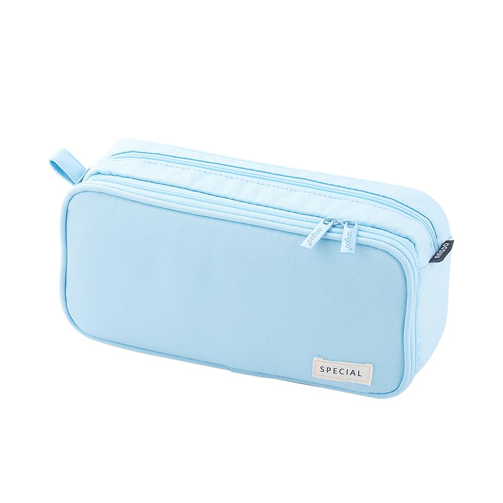 Jiahuade Estuche para Lápices de Lona,Papelería Adolescentes,Bolsa de Lona con Cremallera,Estuche para Lápices Multifuncional,Estuches Escolar Grande (D)