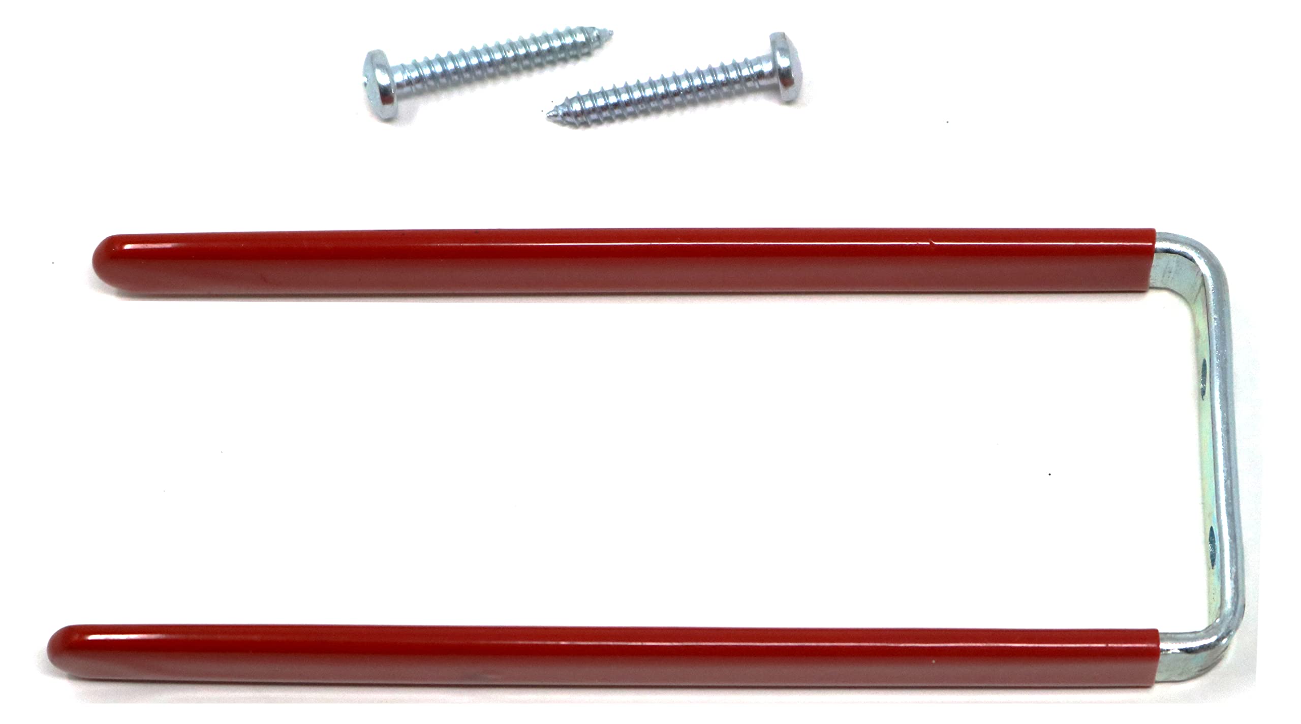 Fixte Red 1 X Tool Storage Utility Hook Broom Rake Garden Fork Shed Garage Office Home Wall Mount Plastic Coated 150Mm