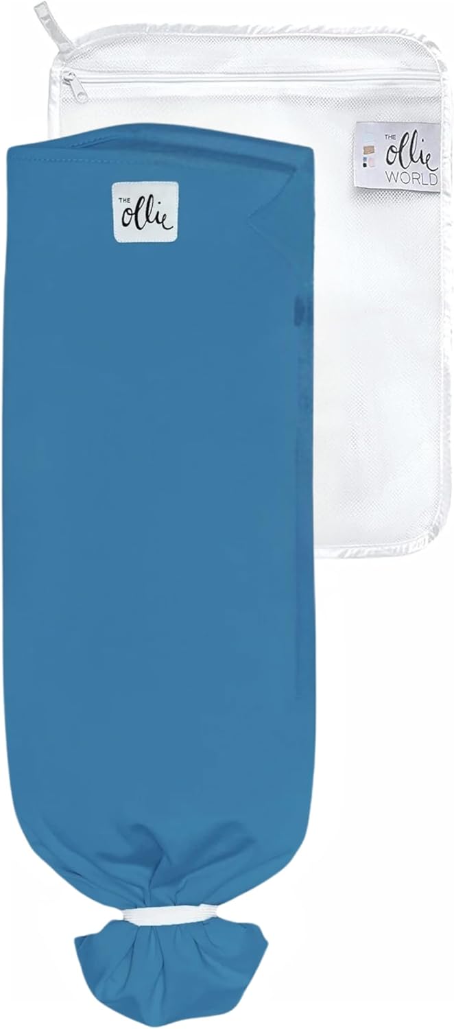The Ollie Swaddle – Adjustable Baby Swaddle for Newborns | Pediatrician-Approved for Safe Sleep | Easy Closure | Arms-Out | Lightweight, Machine-Washable | Easy Diaper Access (Ocean, One Size)
