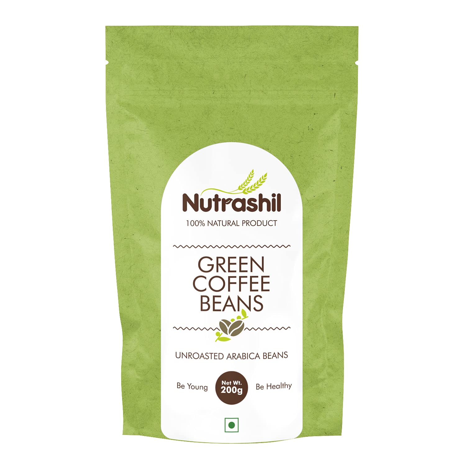Nutrashil Unroasted Arabica Green Coffee Beans 200 Gms | With Chlorogenic Acid | For Weight Loss Management (B08G8RNR9M) Amazon Price History, Amazon Price Tracker