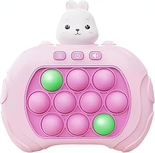 Light Up Pop It Game, Quick Push Bubble Competitive Game Console Series, Fast Push Game, Fast Push Bubble Game,Bubble Pop Game, Quick Push Light Up Pop Game Fidget Toys for Children Adults