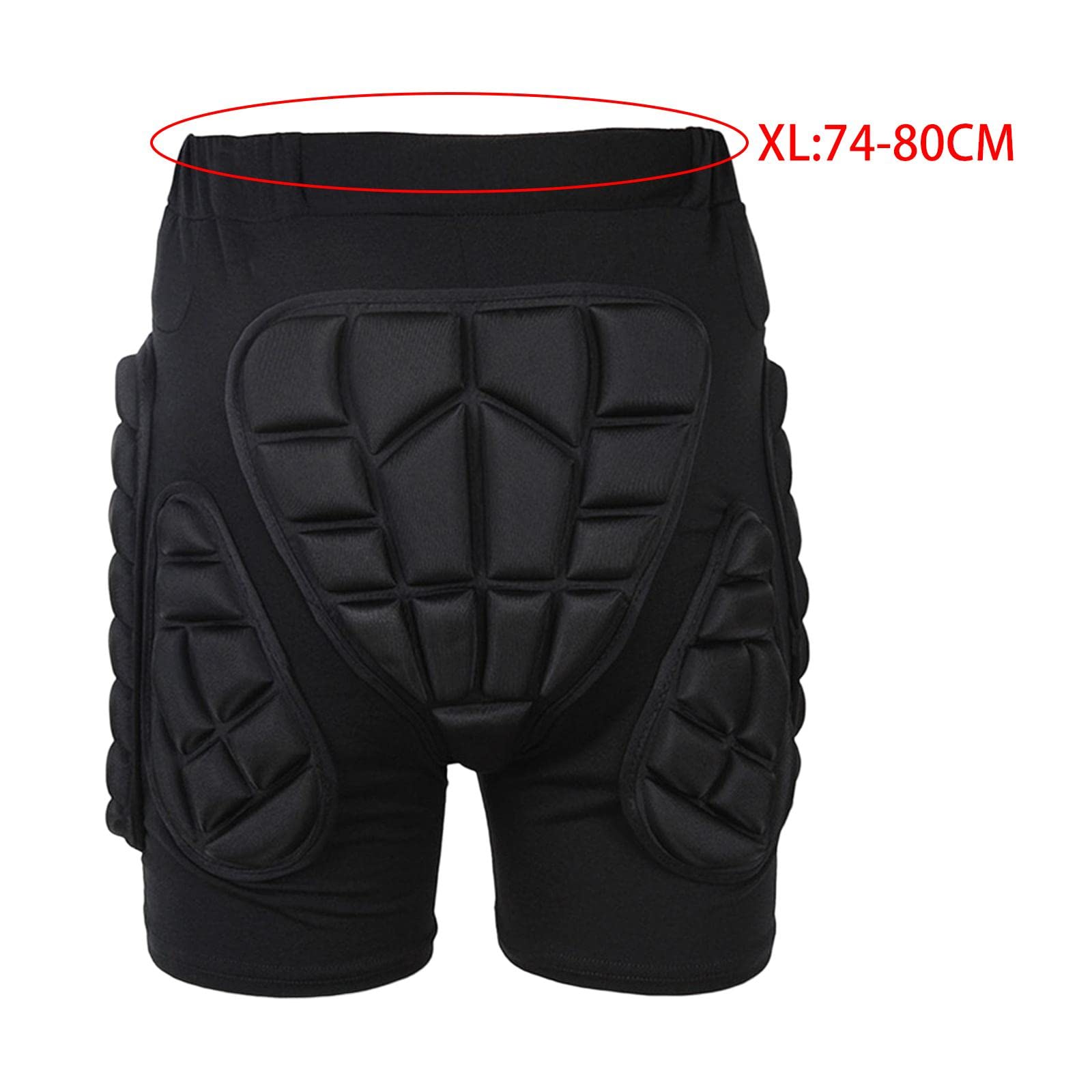 LOVIVER Pantalones Cortos Acolchados, Protección de Pantalones Resistencia a de Cadera Transpirable Coxis Protector de Protección Suave para Snowboar, SG