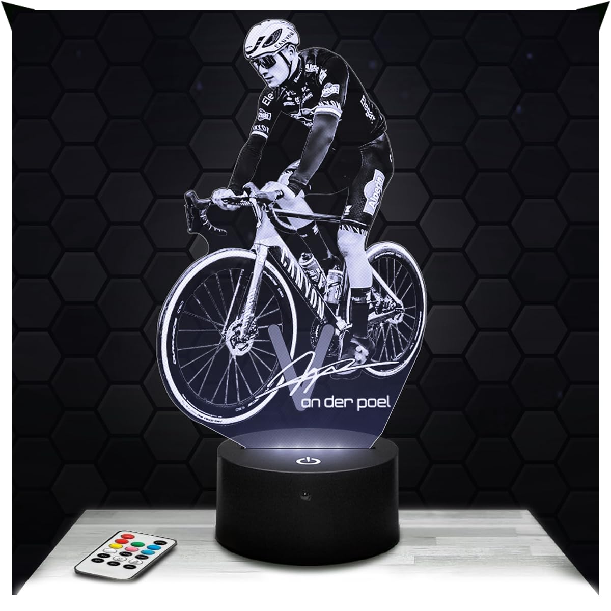Lampephoto.fr - Mathieu Van der Poel Cycling Night Light Decoration Bike Cyclist. Gift Idea for Men Mathieu Van der Poel Cycling Adult Night Light Room Decor, Original Christmas Gift Idea for Men TOP