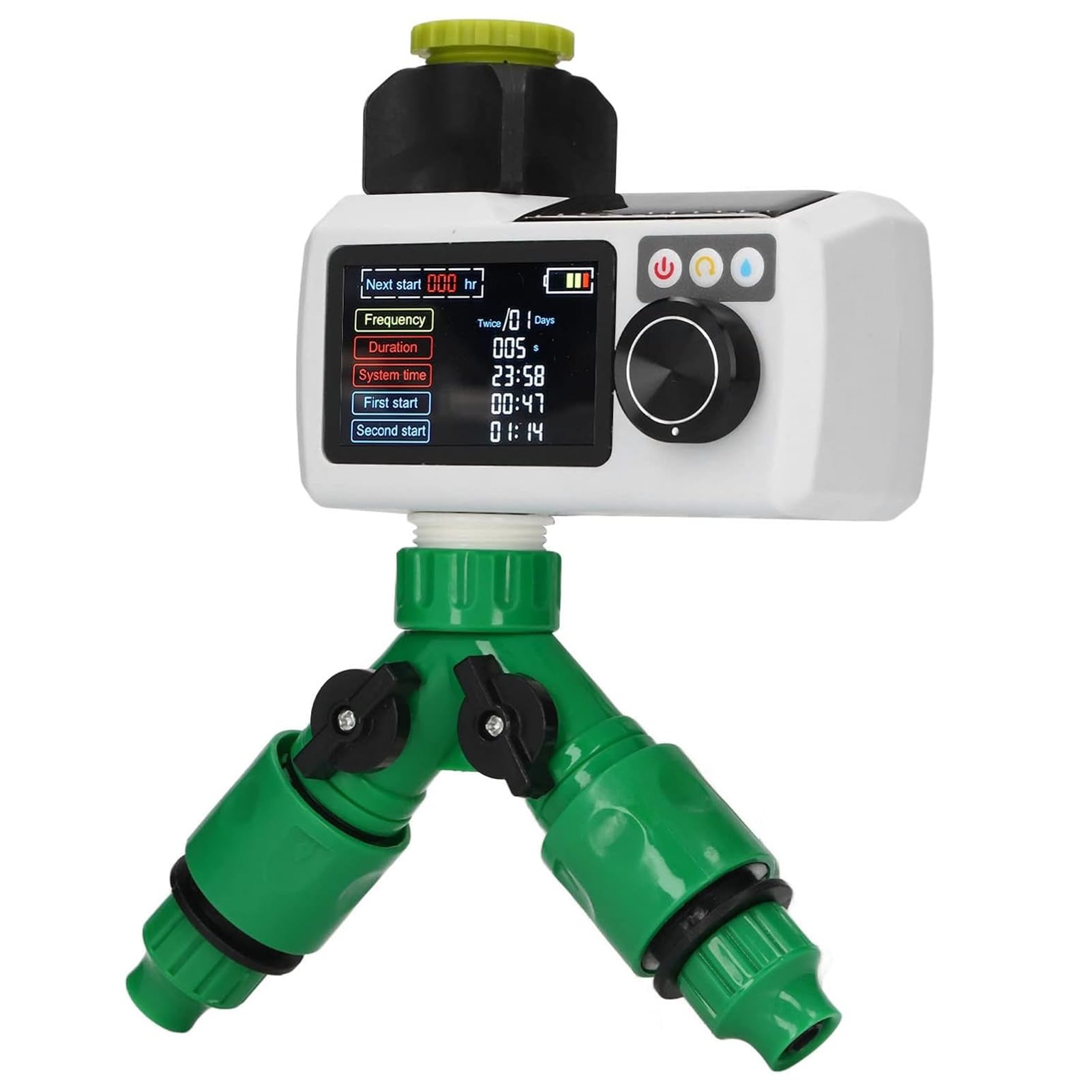 Timer for Rubinetto di Irrigazione Solare Impermeabile Sistema di Irrigazione con Ritardo Pioggia Controller for Irrigazione Sistema di Irrigazione Automatico e Manuale for Cortile, Giardino