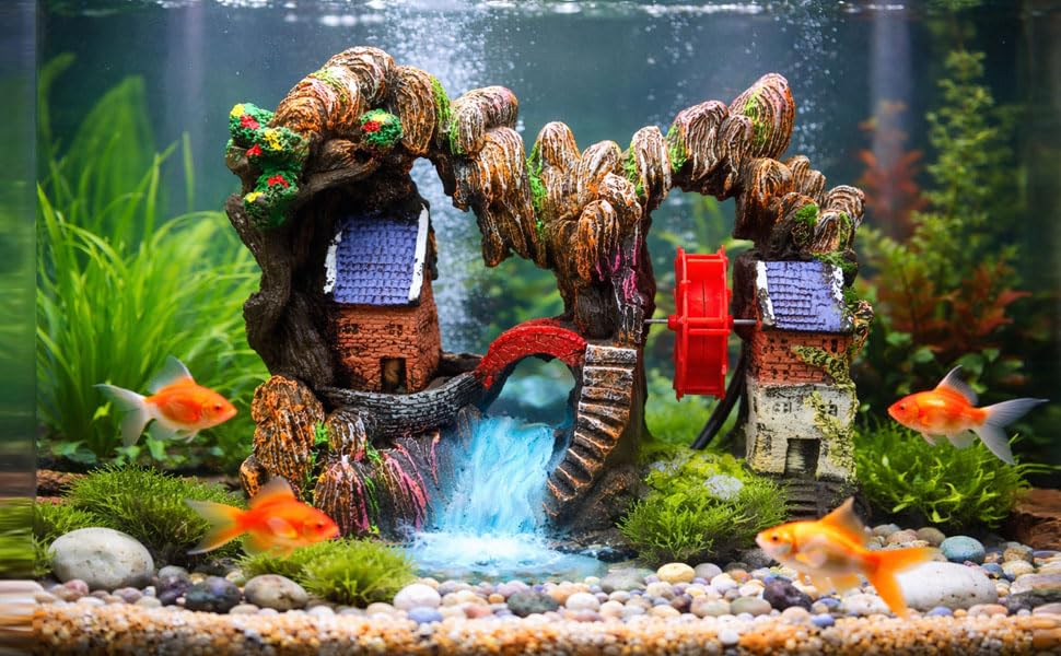 fish aquarium accessories mumbai JAINSONS PET PRODUCTS Decorative Ornament | Charkhi Toy Decoration for Tank Baitcasting Rods UK – pier cart Blade Size - Weight:1 - 1/8 oz