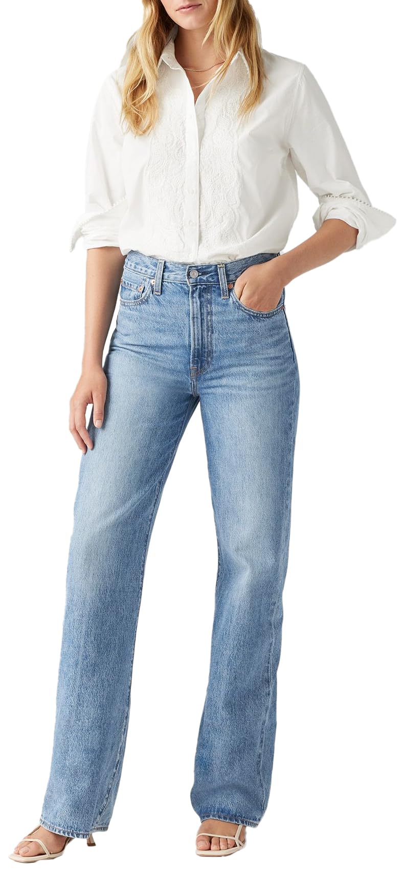 Levi's Women's Ribcage Wide Leg Jeans, NOT The Same, 25W x 30L