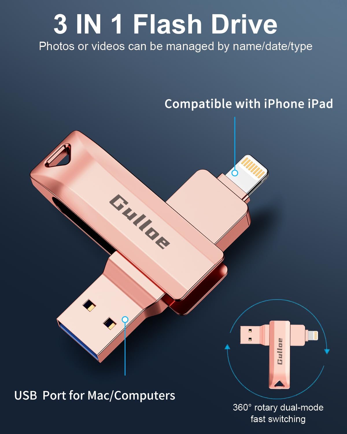 Iphone External Storage Apple MFi Certified 512GB For IPhone Thumb - Main Image