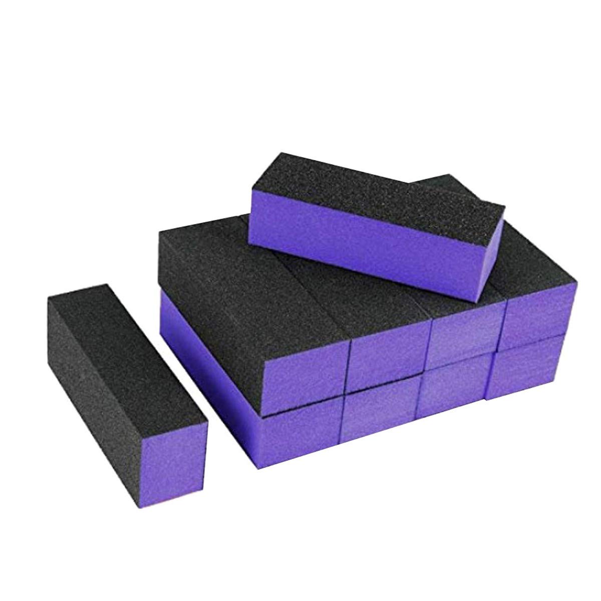 Thenxin 10pcs Nail Buffer Block Nail Shiner Sponge Nail Files Sanding Blocks Nail Polisher Manicure Tool