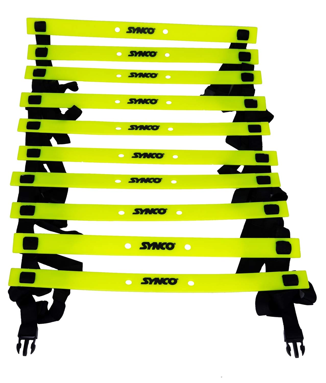 SYNCO Agility Ladder 10 Rung/Plastic/Gym Workout Ladder/Kinds Indoor Outdoor Games-Green (B08KS3B3YB) Amazon Price History, Amazon Price Tracker