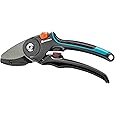 Gardena Garden Secateurs A/M Stable Pruning Shears with Anvil Blade for Woody Branches and Twigs, 23 mm Maximum Cutting Diameter, Non-Slip Handle, Non-Stick-Coated Upper Blade 8903-20