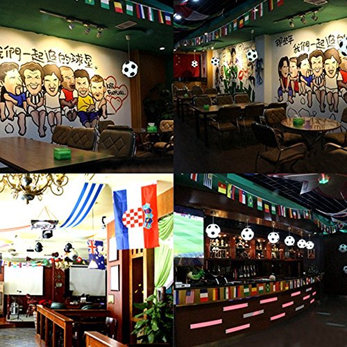 International Flags, 82 Feet 8.2'' X 5.5'' World Flags, 100 Countries Olympic Flags Pennant Banner For Bar, Party Decorations, Sports Clubs, Grand Opening, Festival Events Celebration #TOP4