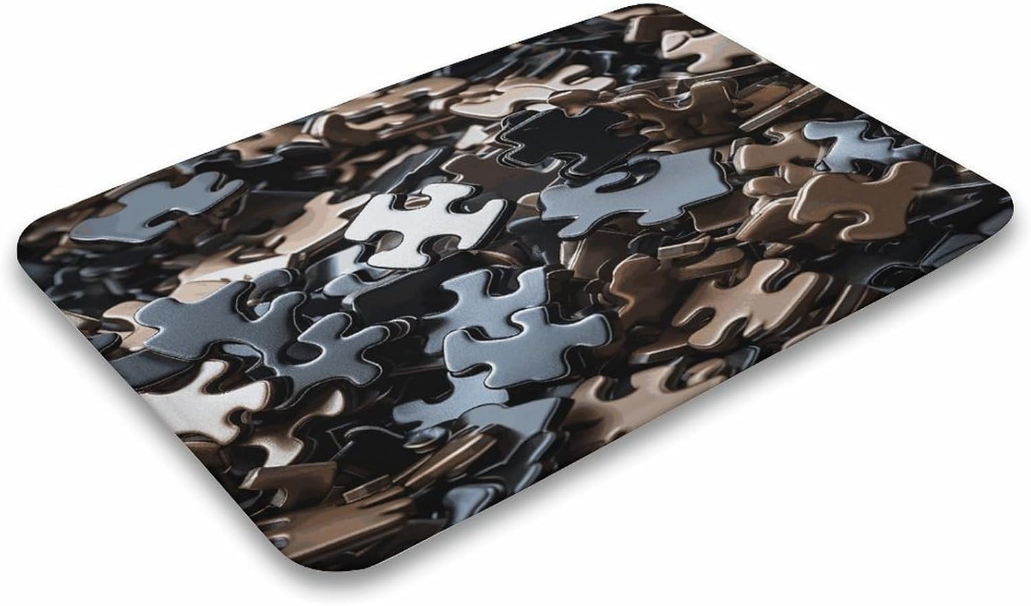 A Bunch of Puzzle Pieces Floor Mat Area Rug Door Mat 19.7"x31.5" | Floor Carpet Non-Slip,Stain-Resistant,Highly Absorbent,Easy to Clean and Maintain,for Bath,Dressing Tables,Vacation homes