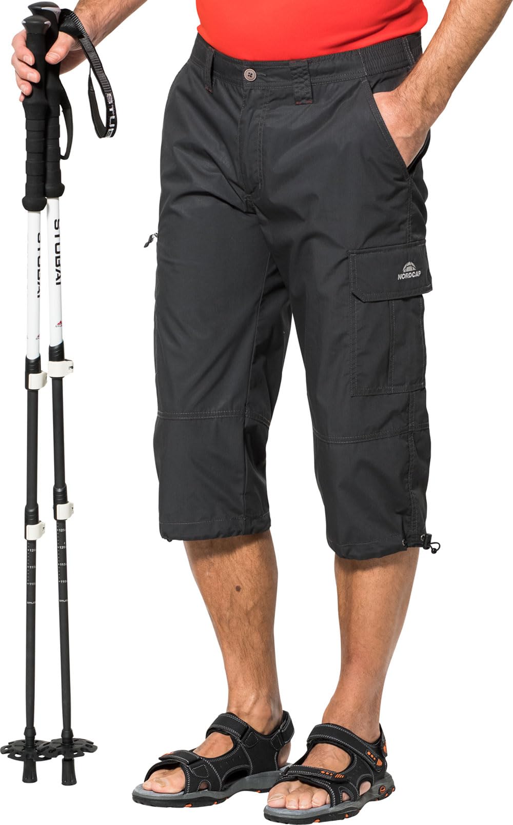 NORDCAP Herren Capri Hose, Kurze Wander- & Trekkinghose, Cargohose für Männer, Bermuda-Shorts, 3/4 Outdoorhose für den Sommer, Gr. 24 – 60, in Mehreren Farben