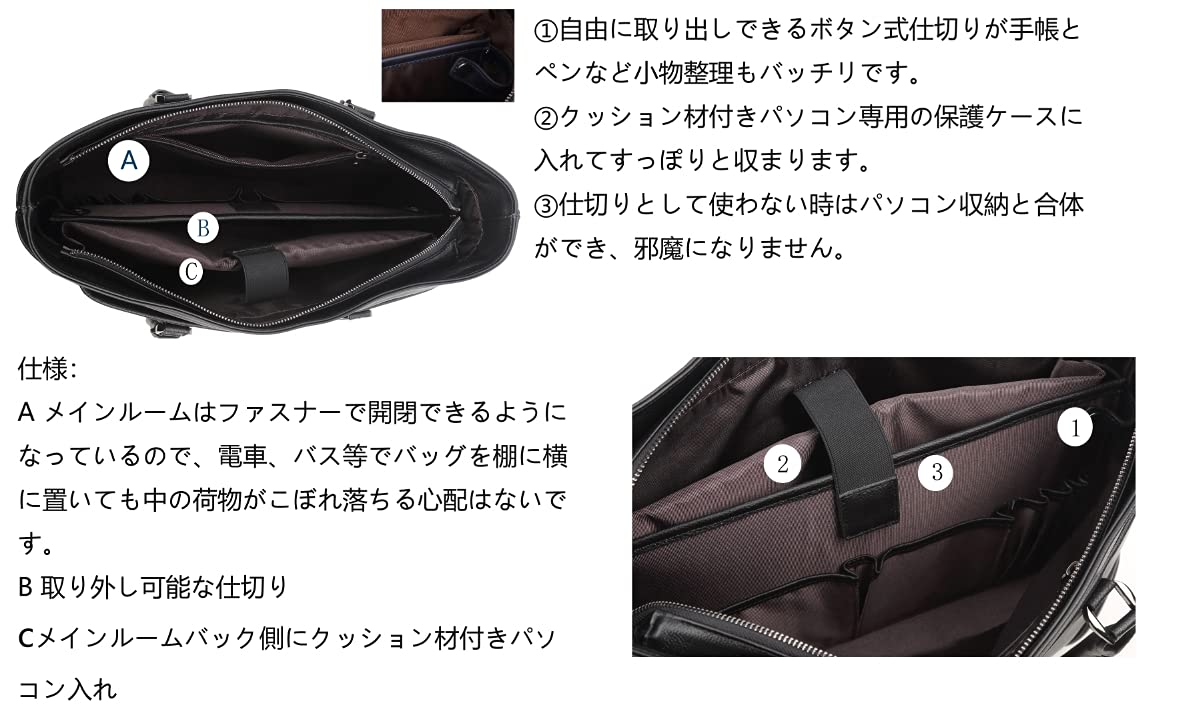 【未使用品✨】 2way 木村工房 ビジネスバッグ レザー ブラック ブルー 未使用品✨】 2way 木村工房 ビジネスバッグ レザー ブラック ブルー