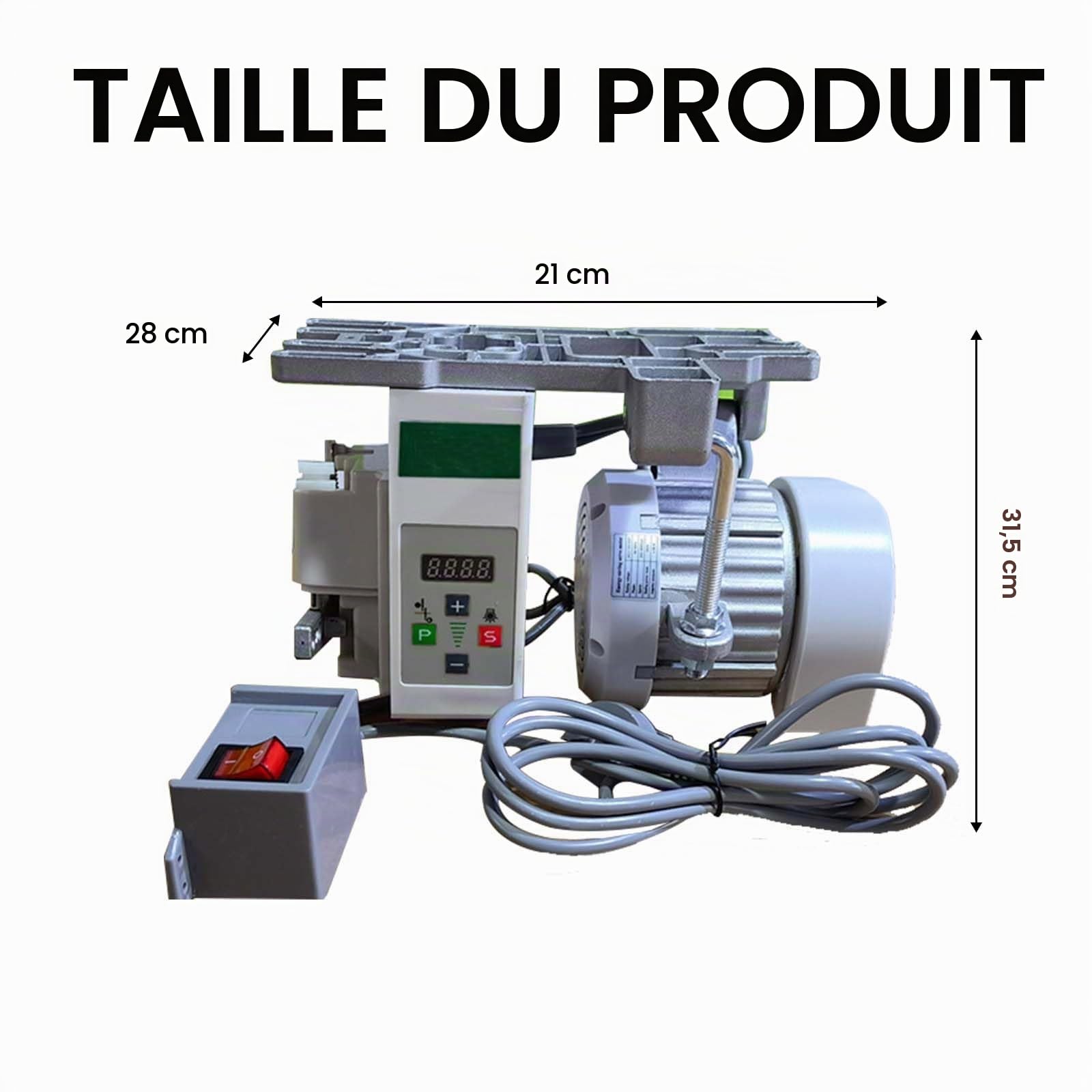 Moteur Machine à Coudre éLectrique, Moteur Machine à Coudre Industrielle 220V 750W Servomoteur à économie D'énergie 200-6500 Tr/Min Pour Machines à Coudre Industrielles Domestiques