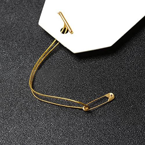 100 Pieces Gold Safety Pins, 18mm Small Safety Pins Sewing Pins for Clothes Crafts Arts
