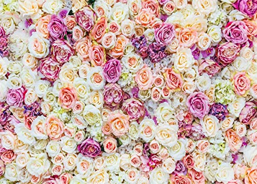 Fond Saint Valentin fleurs colorées pour un décor de mariage romantique