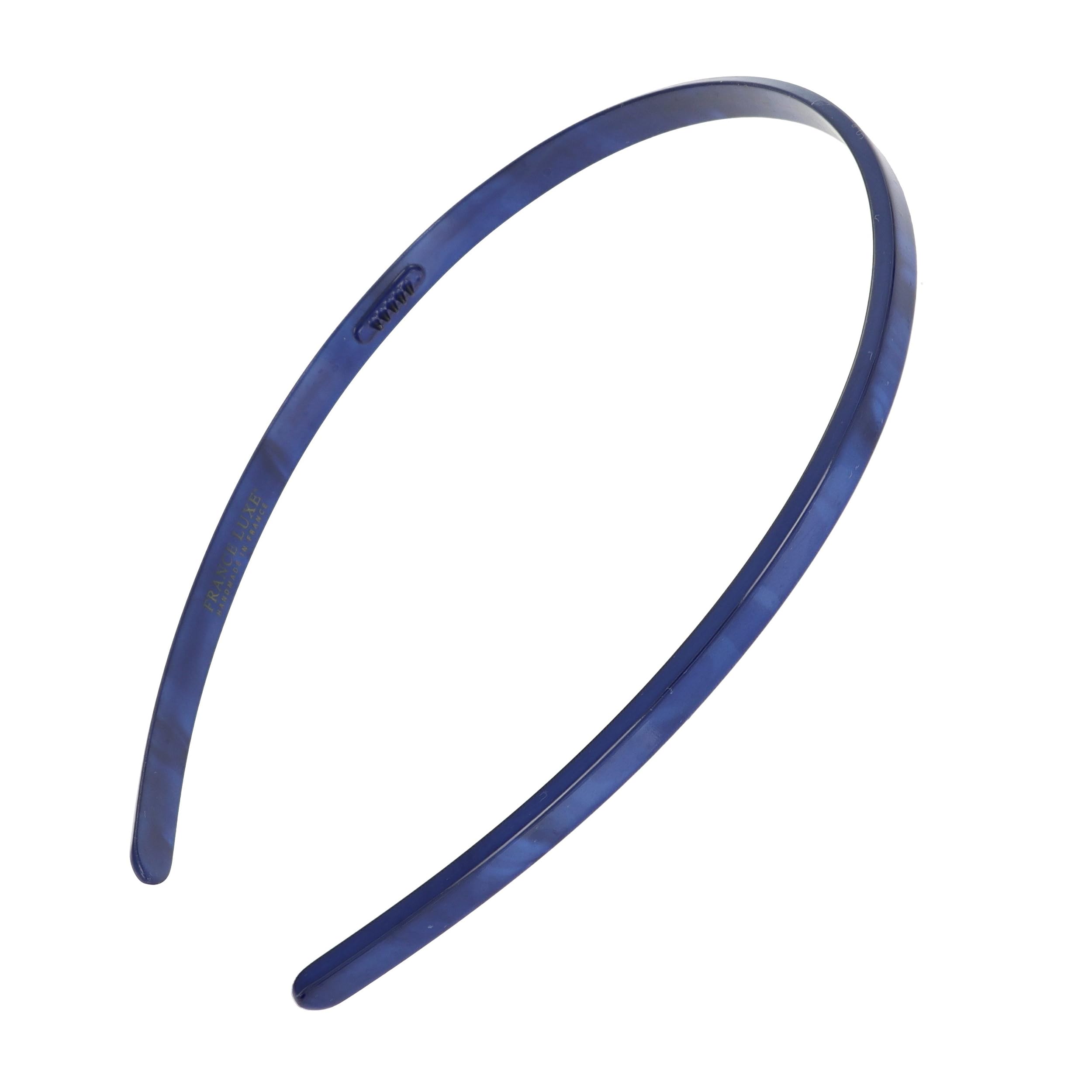 France Luxe Ultracomfort Thin Headband, 1/4”, French Classic, Non Slip Skinny Headbands for Women With Gentle Teeth, Flexible Plastic, Women's Hair