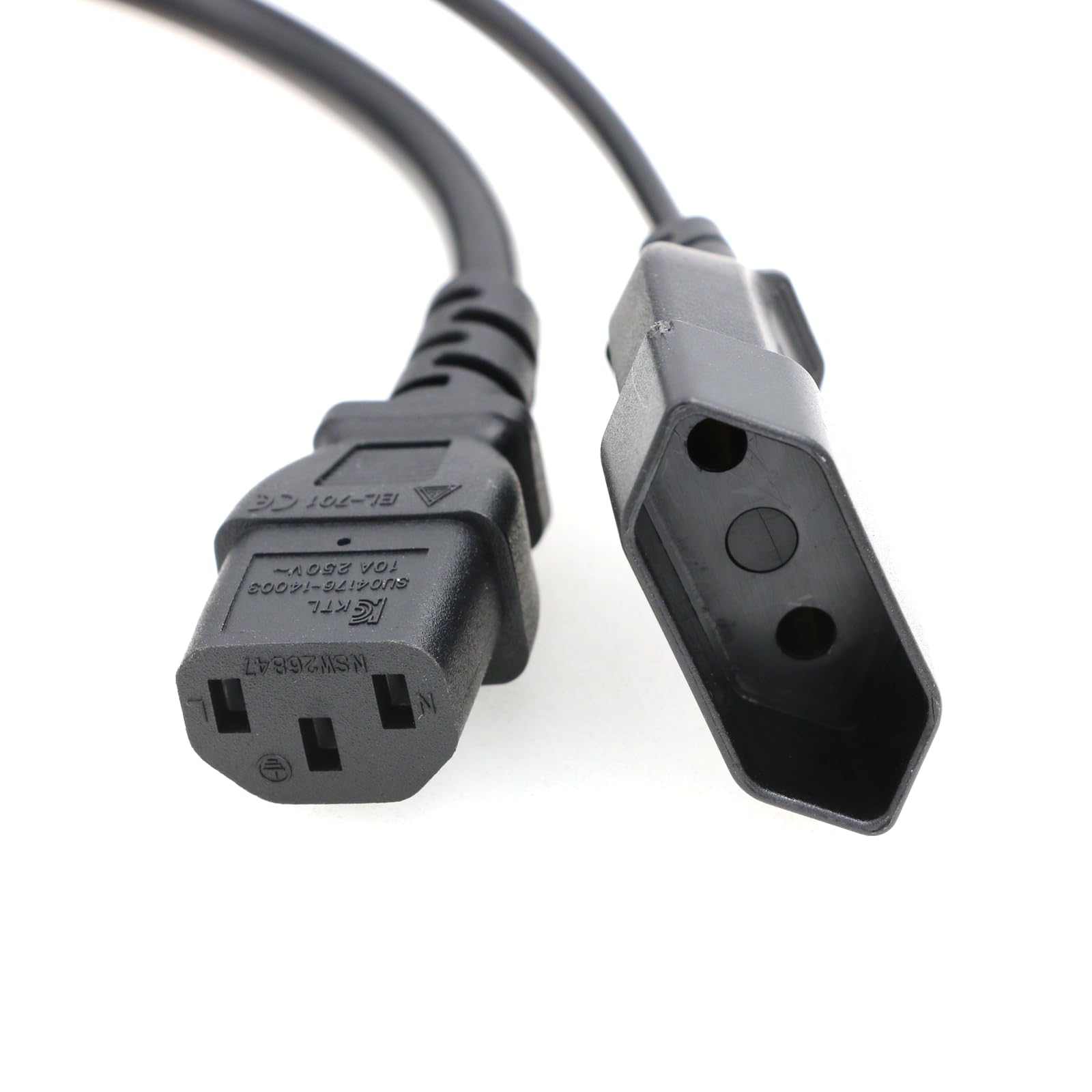Cavo Alimentazione InLine 3m - Europlug CEE 7/16 A IEC-320-C7, Nero, Classe II - Foto 5