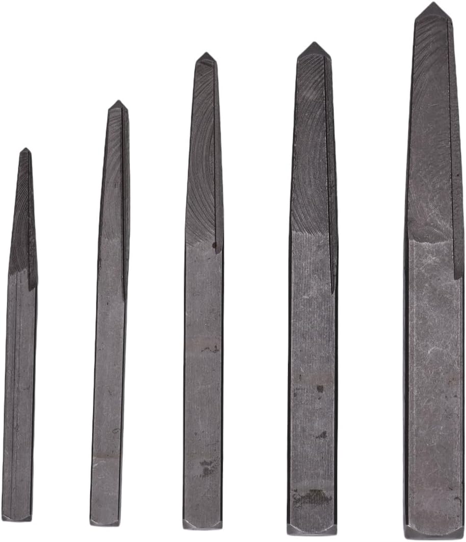 Century Drill & Tool 73215 5-Piece Square Flute Screw Extractor Set, #1 - #5, for Extracting Broken Screws and Bolts Without Damaging Threads
