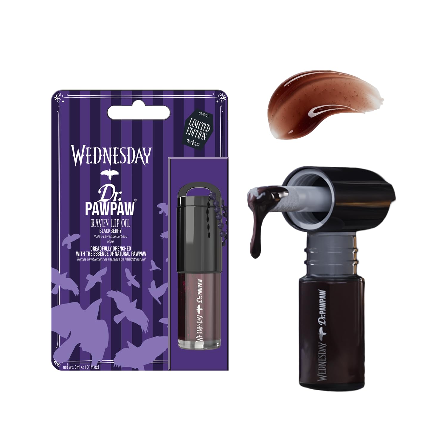 Dr.PAWPAW x Wednesday Raven Lip Oil 3ml